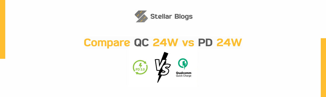 Compare QC 24W vs PD 24W on a Car Charger