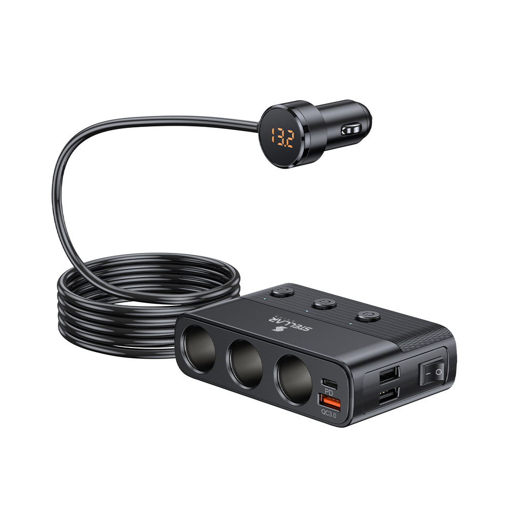 STELLAR DRIVE XC-28 | 128W 7-in-1 Car Mobile Charger | Works with Cars & Trucks
