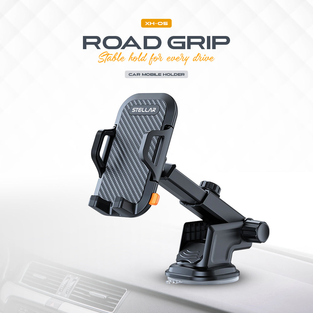 XH-05 ROAD GRIP — Heavy Duty Suction Car Mobile Holder