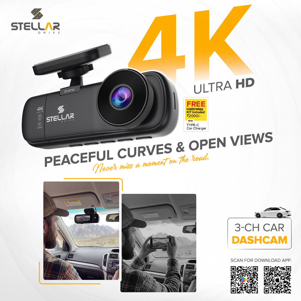 SD-X4 Fusion Dashcam | 4K+1K+1K | GPS log | 5GHz Wi-Fi
