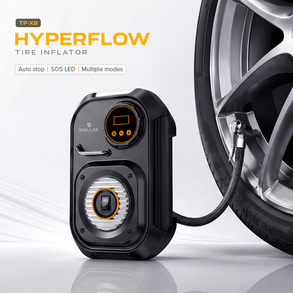 TP-X8 Hyperflow Tire Inflator | 22mm Cylinder | 12V Power