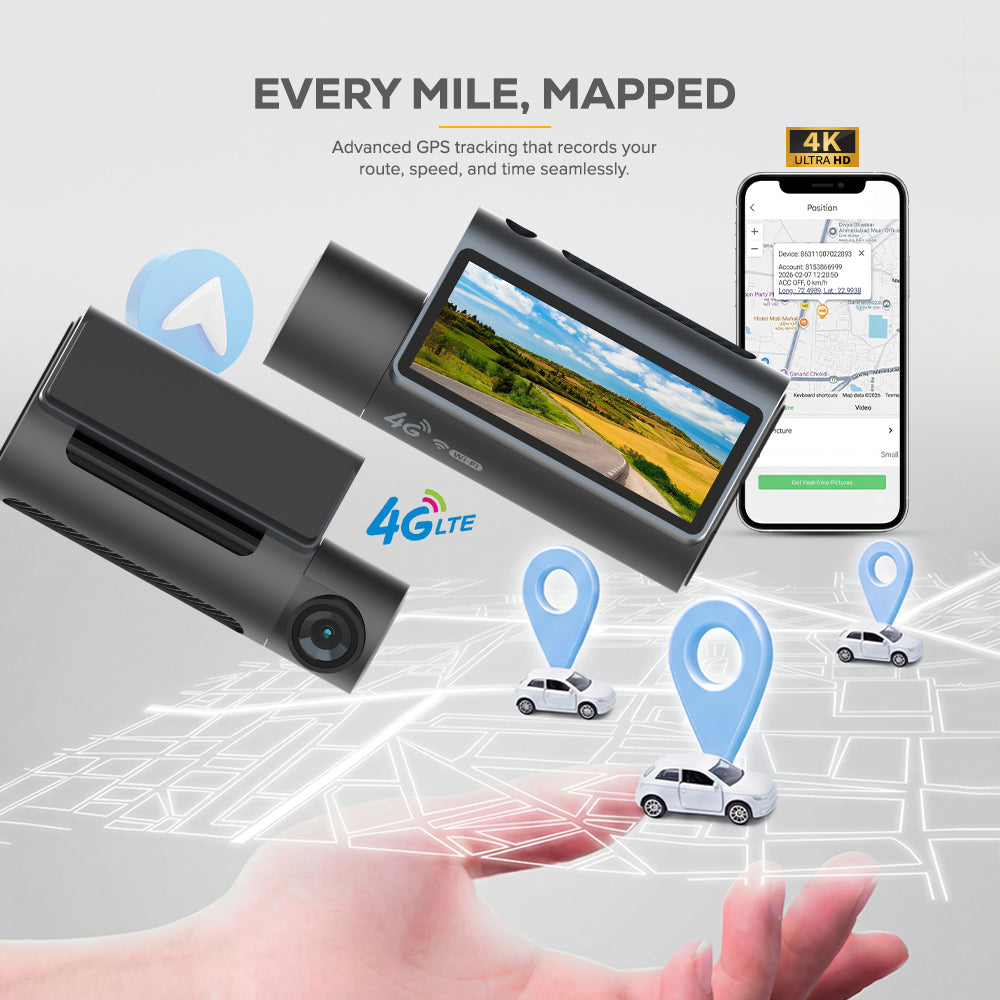SD-4G LIVE ULTRA – 4G LTE Smart Dashcam | 4K+1K