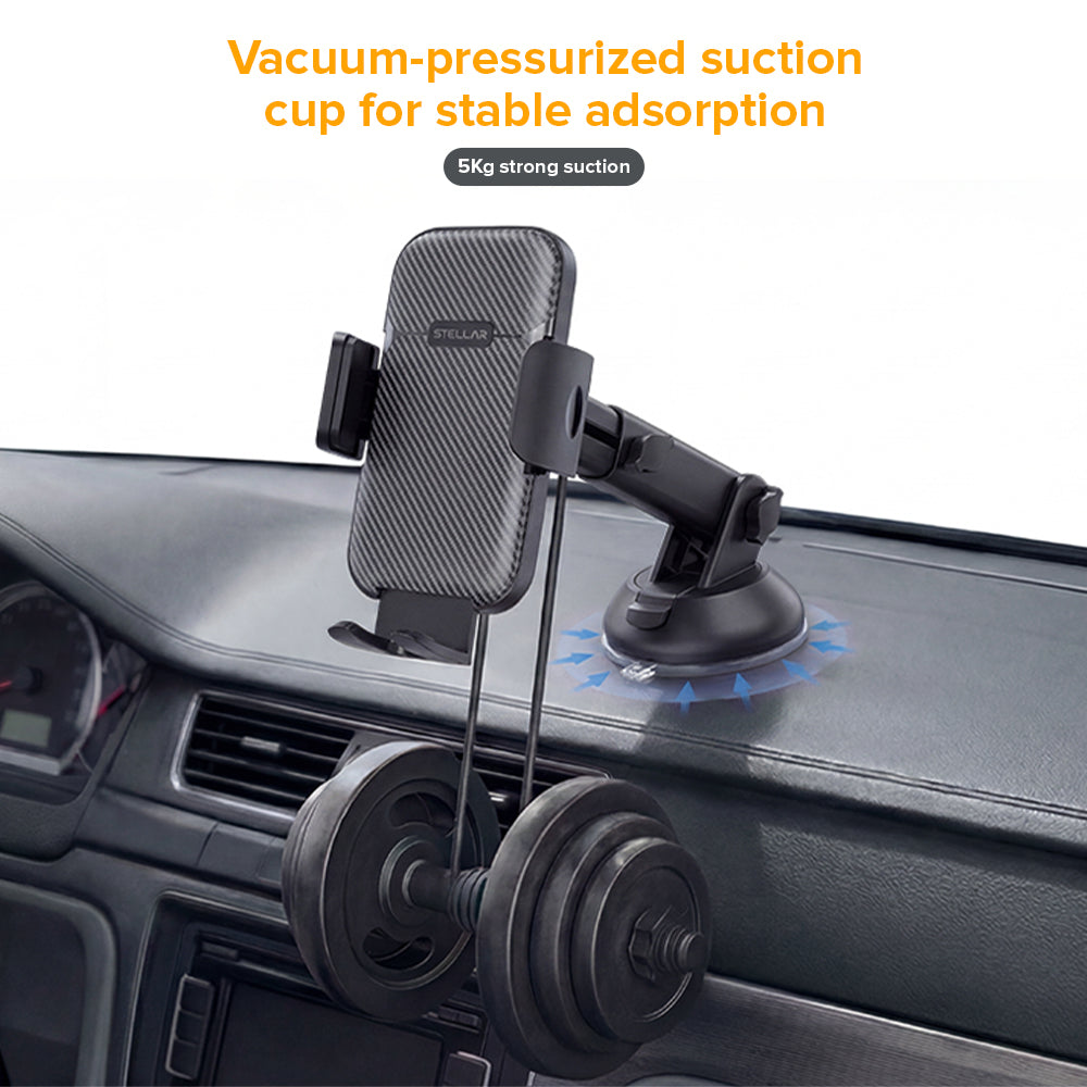 XH-07 ANCHOR GRIP — Dual Mount Gravity Lock Car Mobile Holder