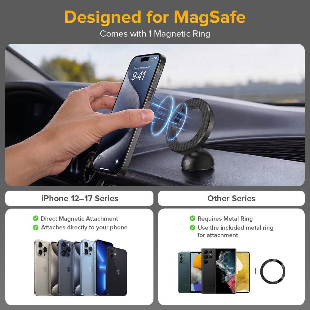 STELLAR DRIVE XH-M3 Mag Pro Titan MagSafe Mobile Phone Holder