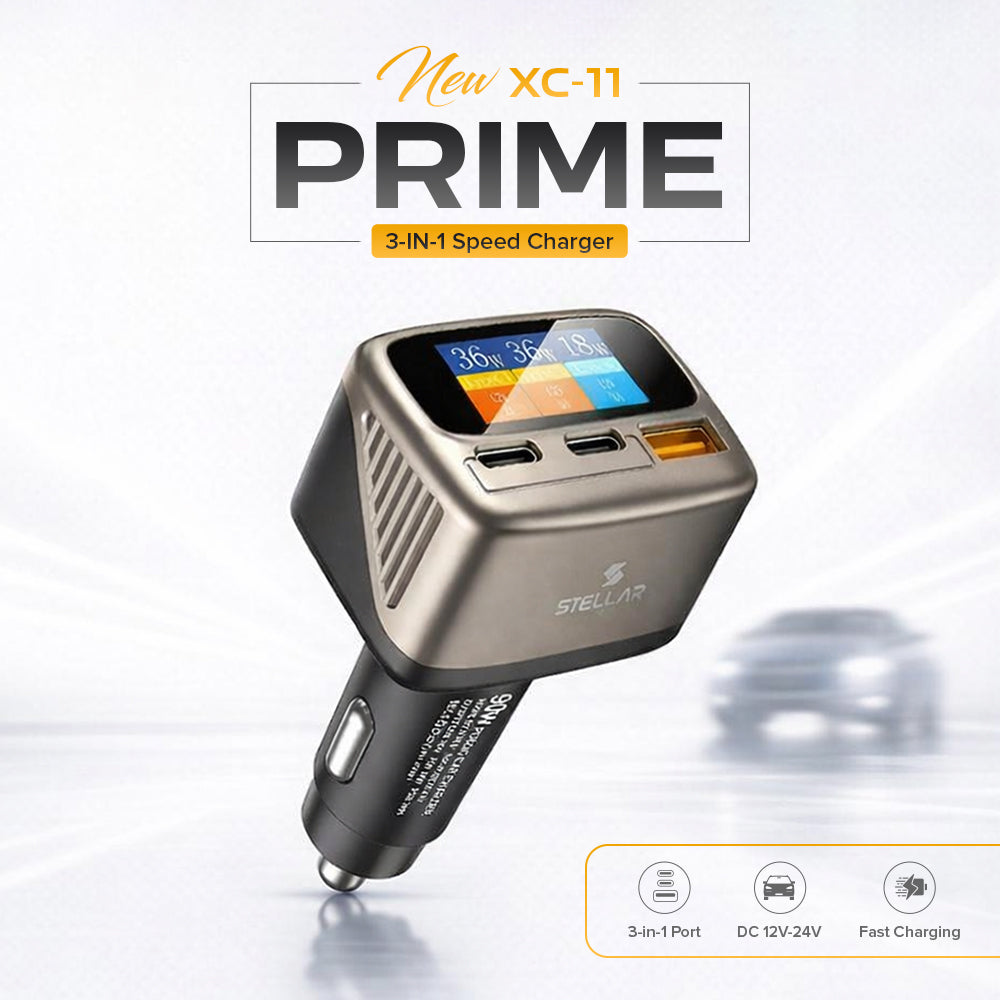 XC-11 Prime | 90W 3-in-1 Fast Charger