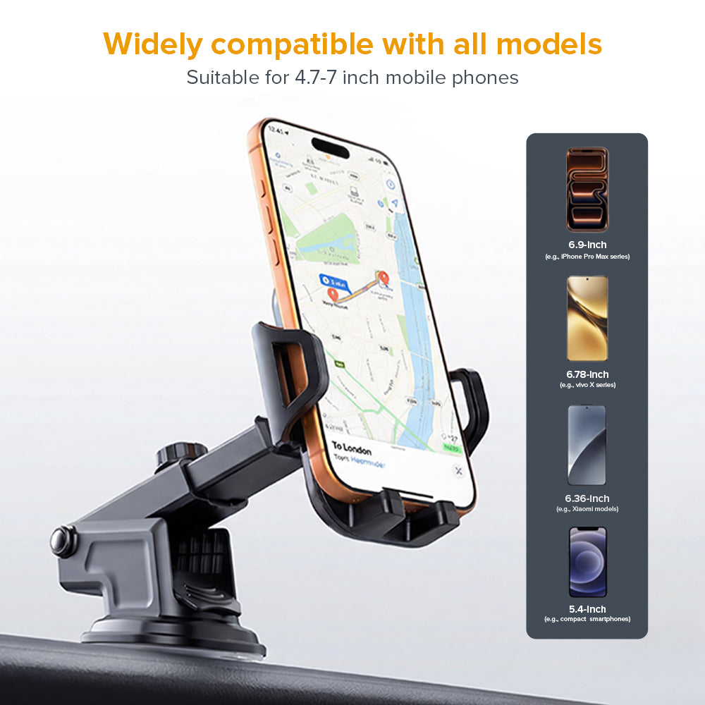 XH-05 ROAD GRIP — Heavy Duty Suction Car Mobile Holder
