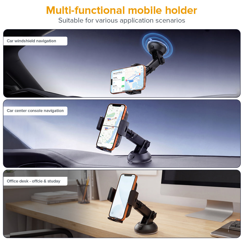 XH-07 ANCHOR GRIP — Dual Mount Gravity Lock Car Mobile Holder