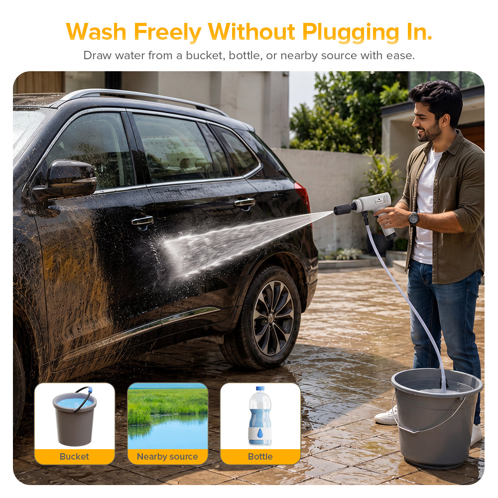 STELLAR DRIVE WG-X1 Torrent Cordless Pressure Water Gun Portable Car Washer