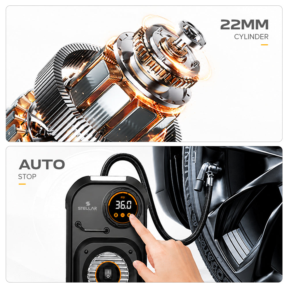 TP-X8 Hyperflow Tire Inflator | 22mm Cylinder | 12V Power
