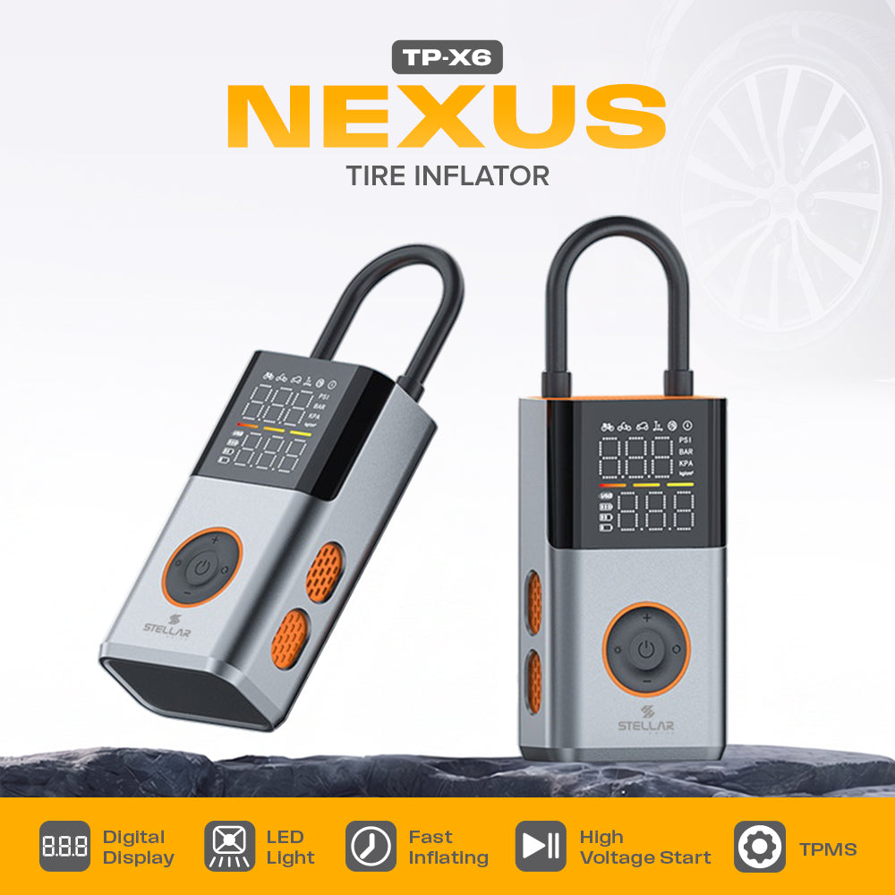 TP-X6 Nexus Tire Inflator | 4500mAh | 150 PSI | 12V Support