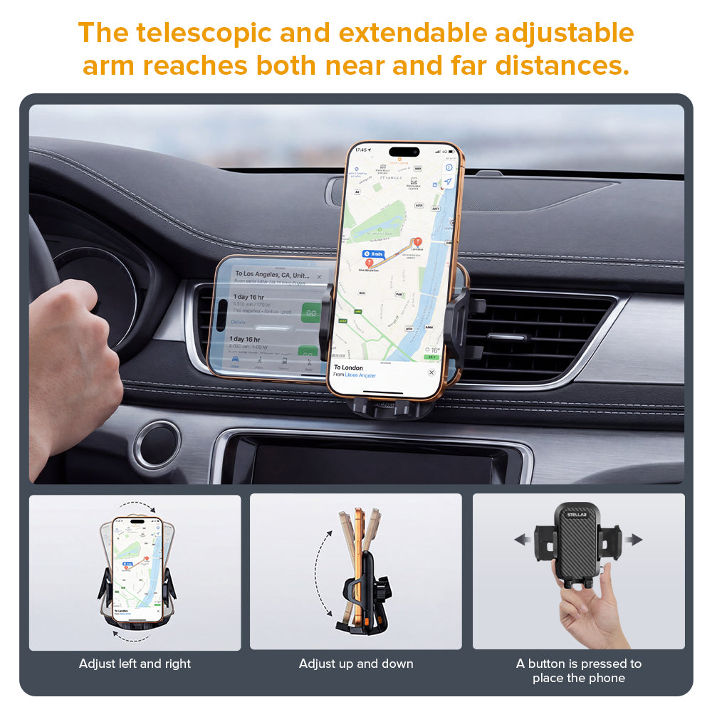 XH-05 ROAD GRIP — Heavy Duty Suction Car Mobile Holder