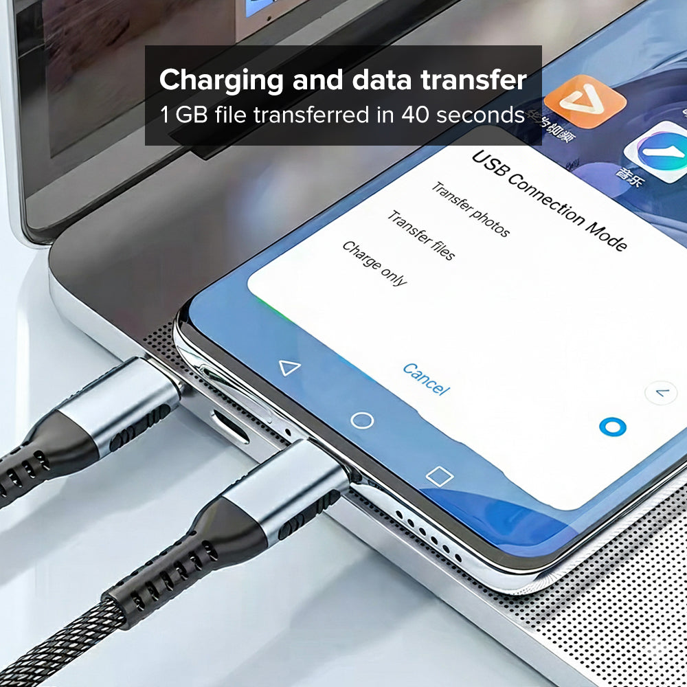 Stellar Drive XC-25 Turbo Cord | 100W 6A Fast Charging Type-C Cable