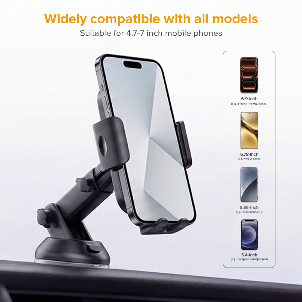 XH-07 ANCHOR GRIP — Dual Mount Gravity Lock Car Mobile Holder