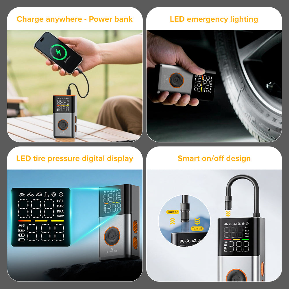 TP-X6 Nexus Tire Inflator | 4500mAh | 150 PSI | 12V Support