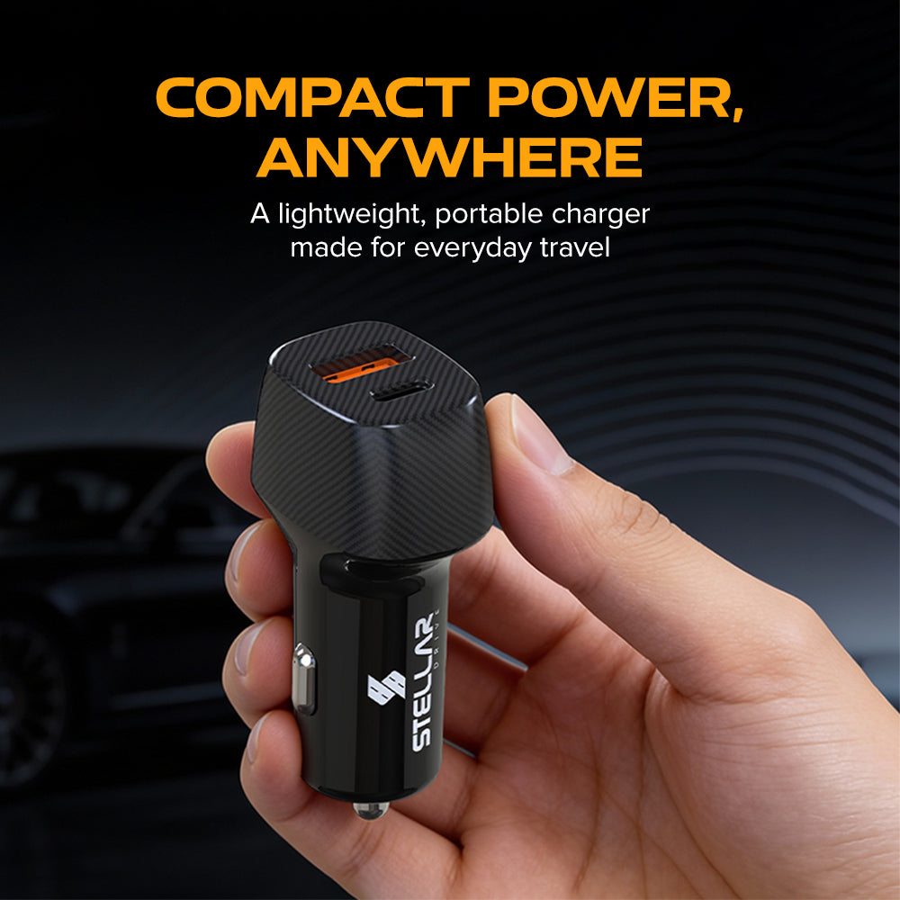 Stellar Drive XC-16 Torq Charge | 38W Fast Car Mobile Charger with PD & QC
