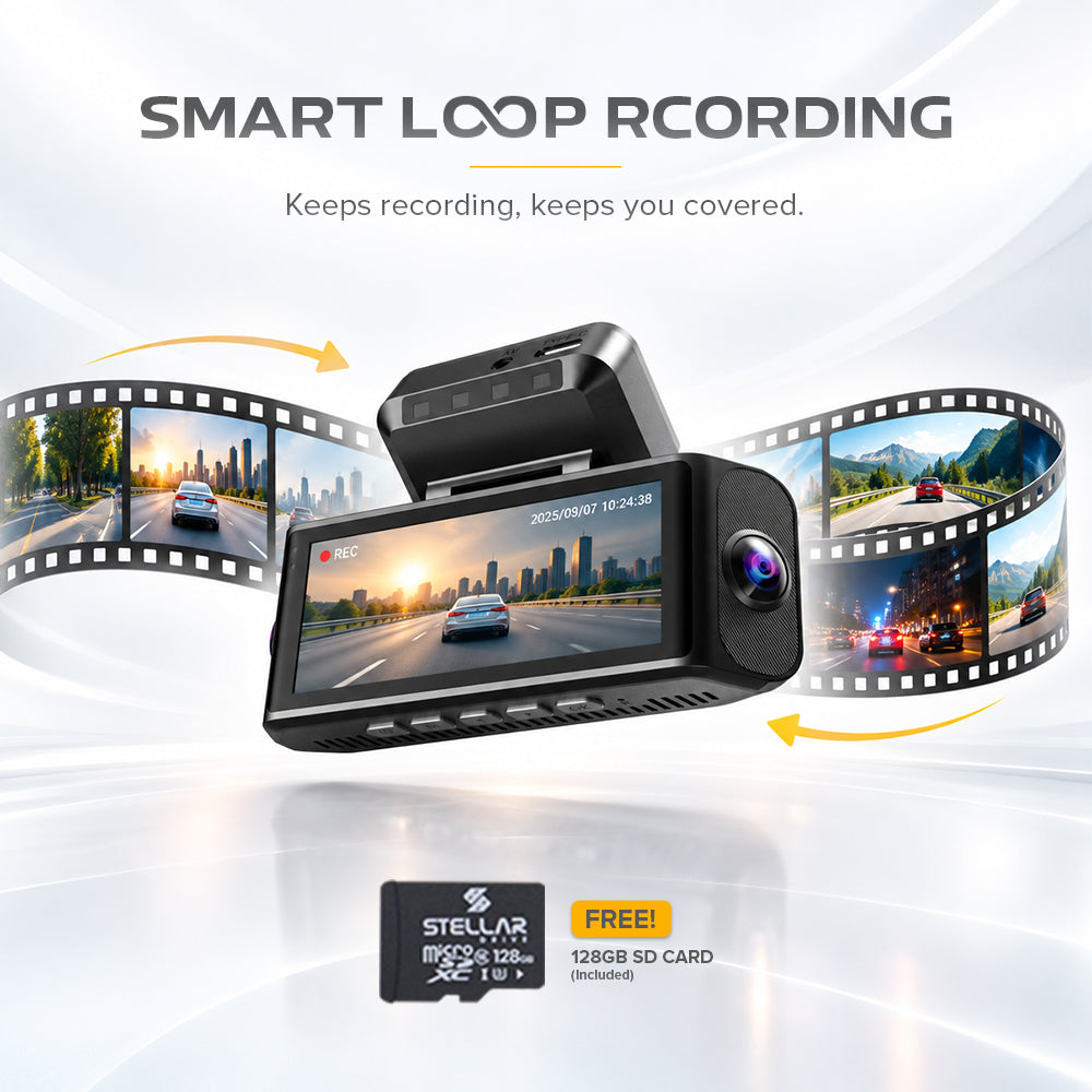 SD-X5 Quadcam Pro | 4 channel | 128GB SD Card | Fisheye lens