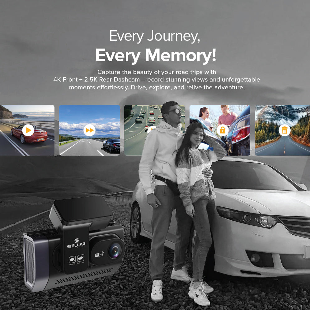 STELLAR DRIVE SD-03 Pro Car Dashcam 4K+2.5K