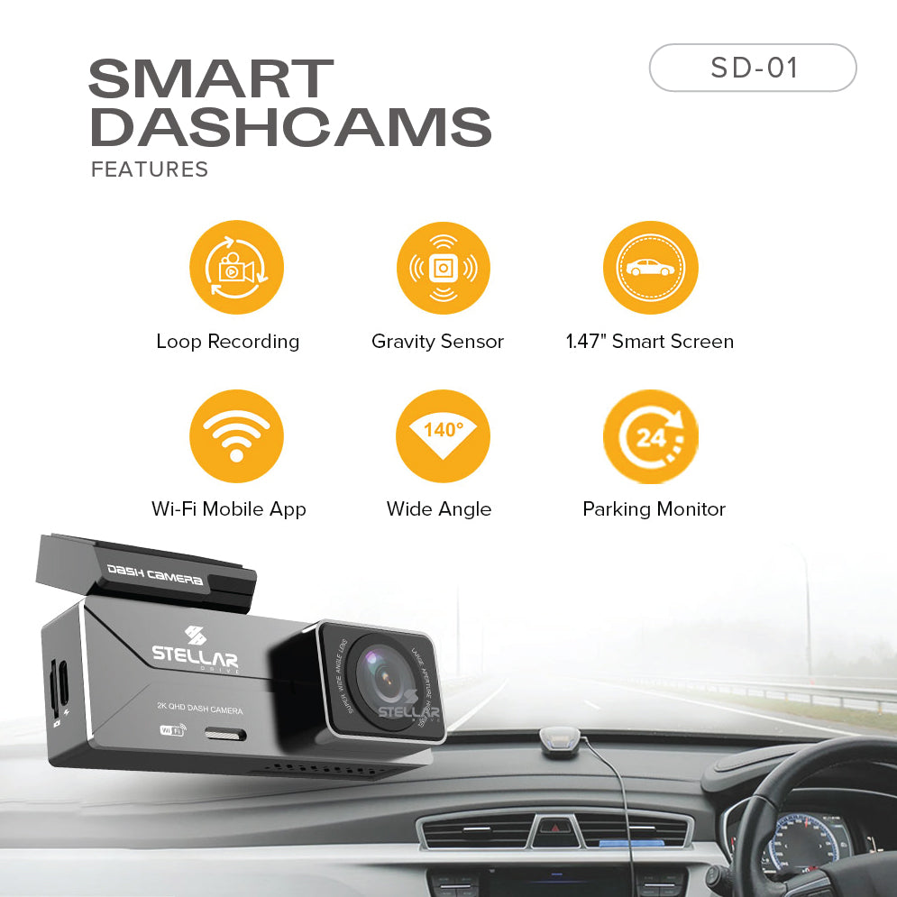 STELLAR DRIVE SD-01 2K Car Dashcam