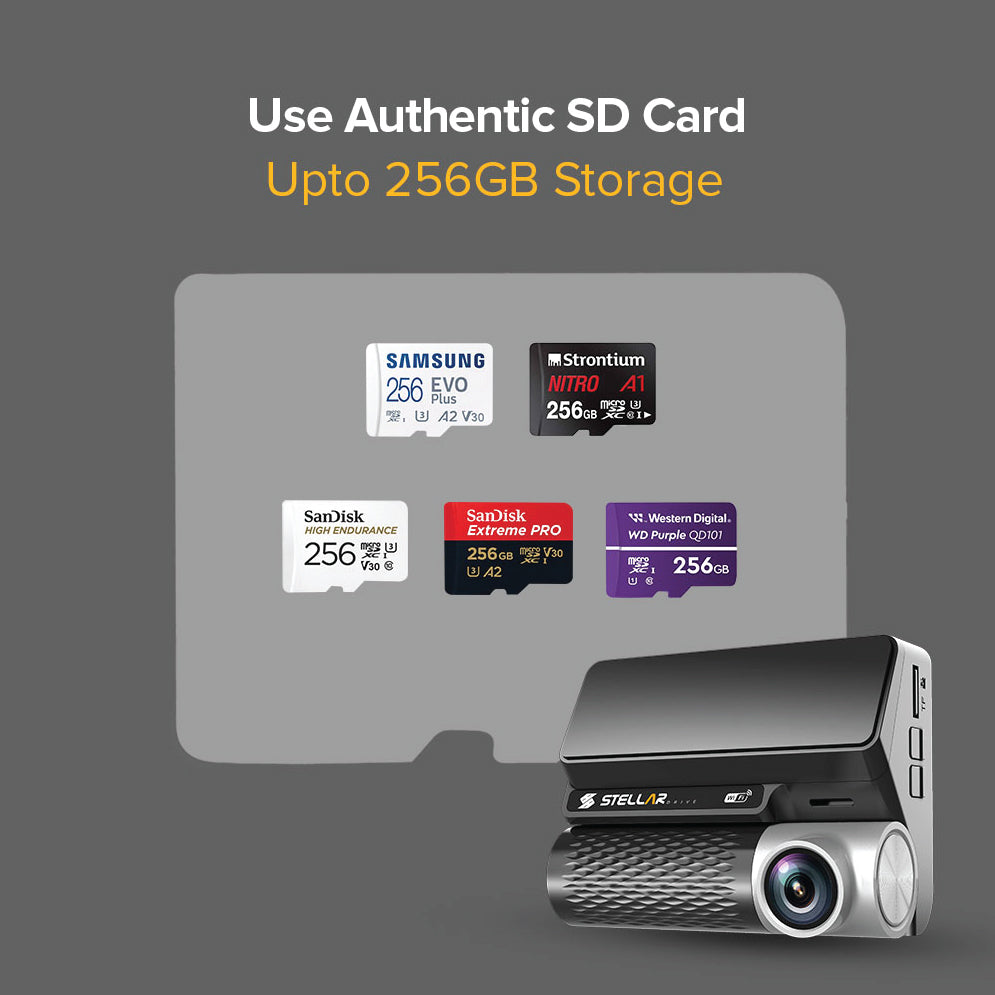 STELLAR DRIVE SD-02 Pro Car Dashcam 2K+1K