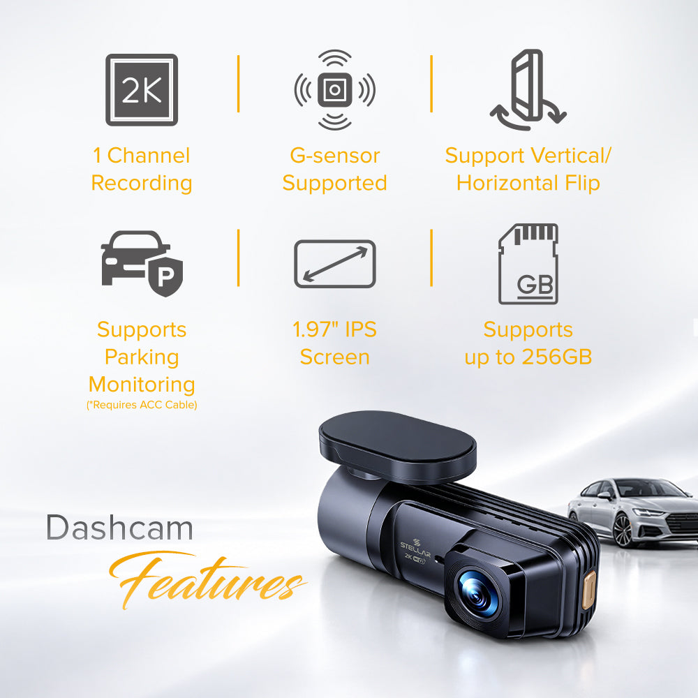 SD-01 Pro 2K dashcam | 1.97" screen