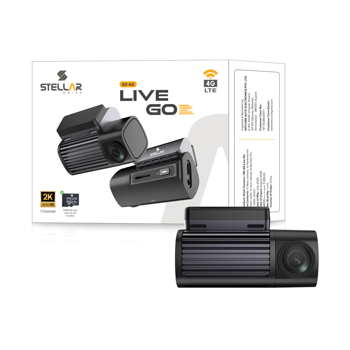 SD-4G Live Go 4G Dashcam – Live View & GPS | Stellar Drive