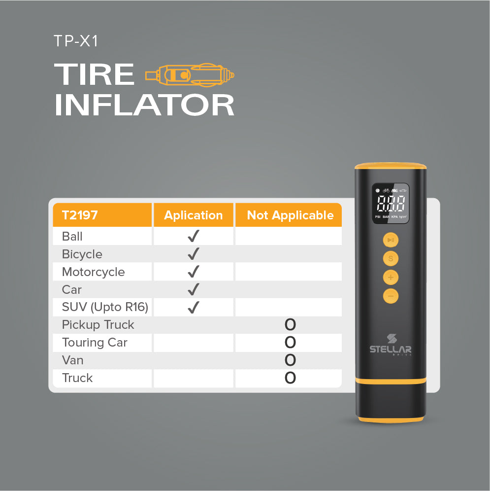 STELLAR DRIVE TP-X1 Tire Inflator