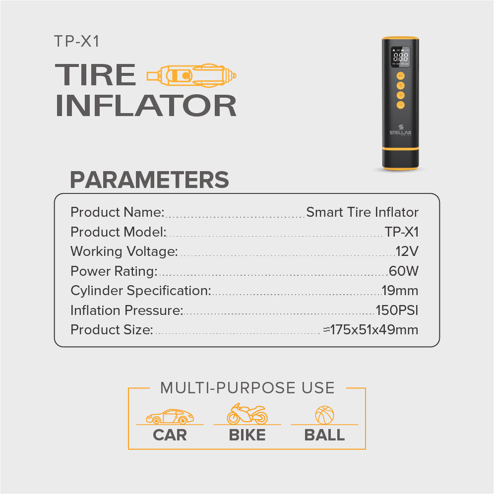 STELLAR DRIVE TP-X1 Tire Inflator