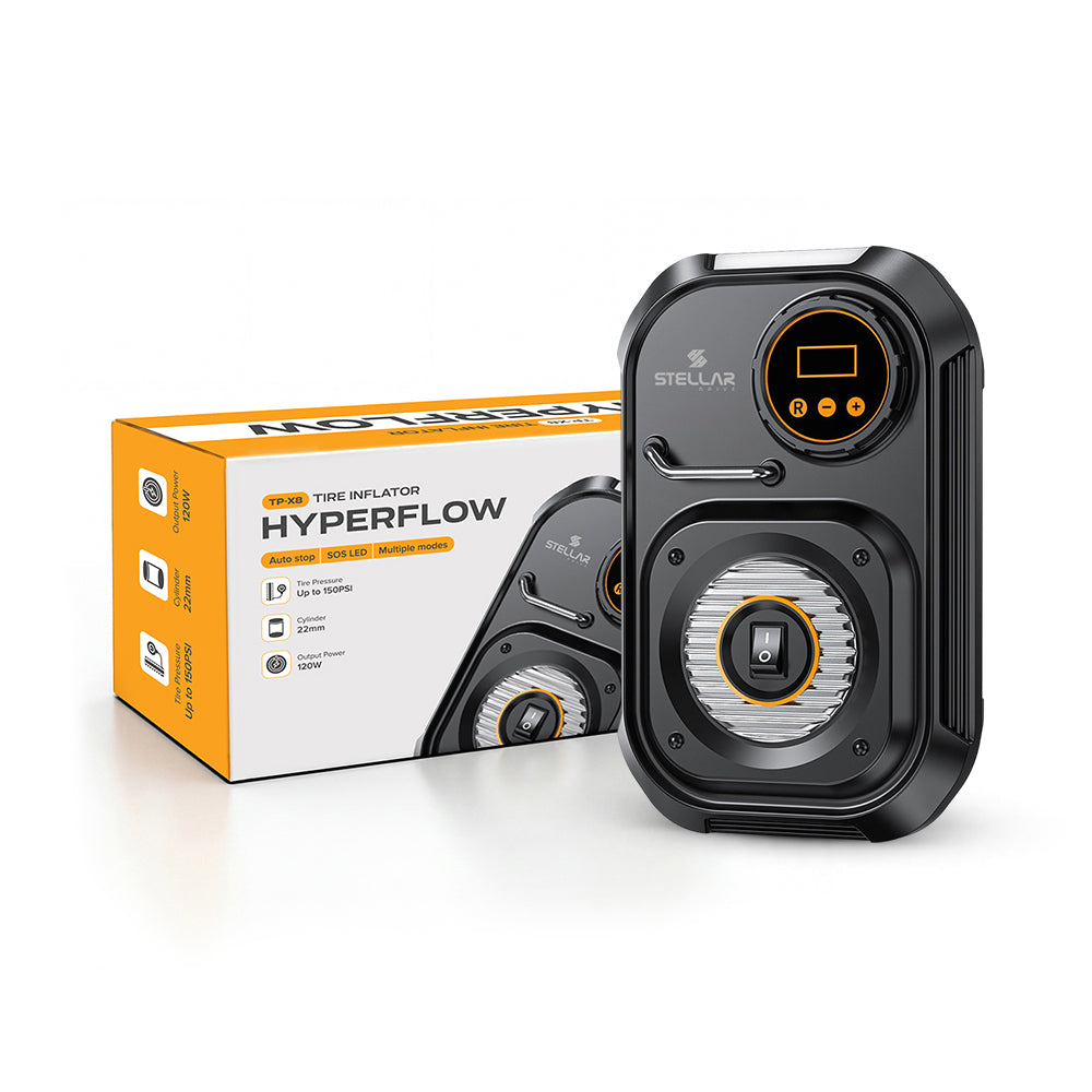 TP-X8 Hyperflow Tire Inflator | 22mm Cylinder | 12V Power