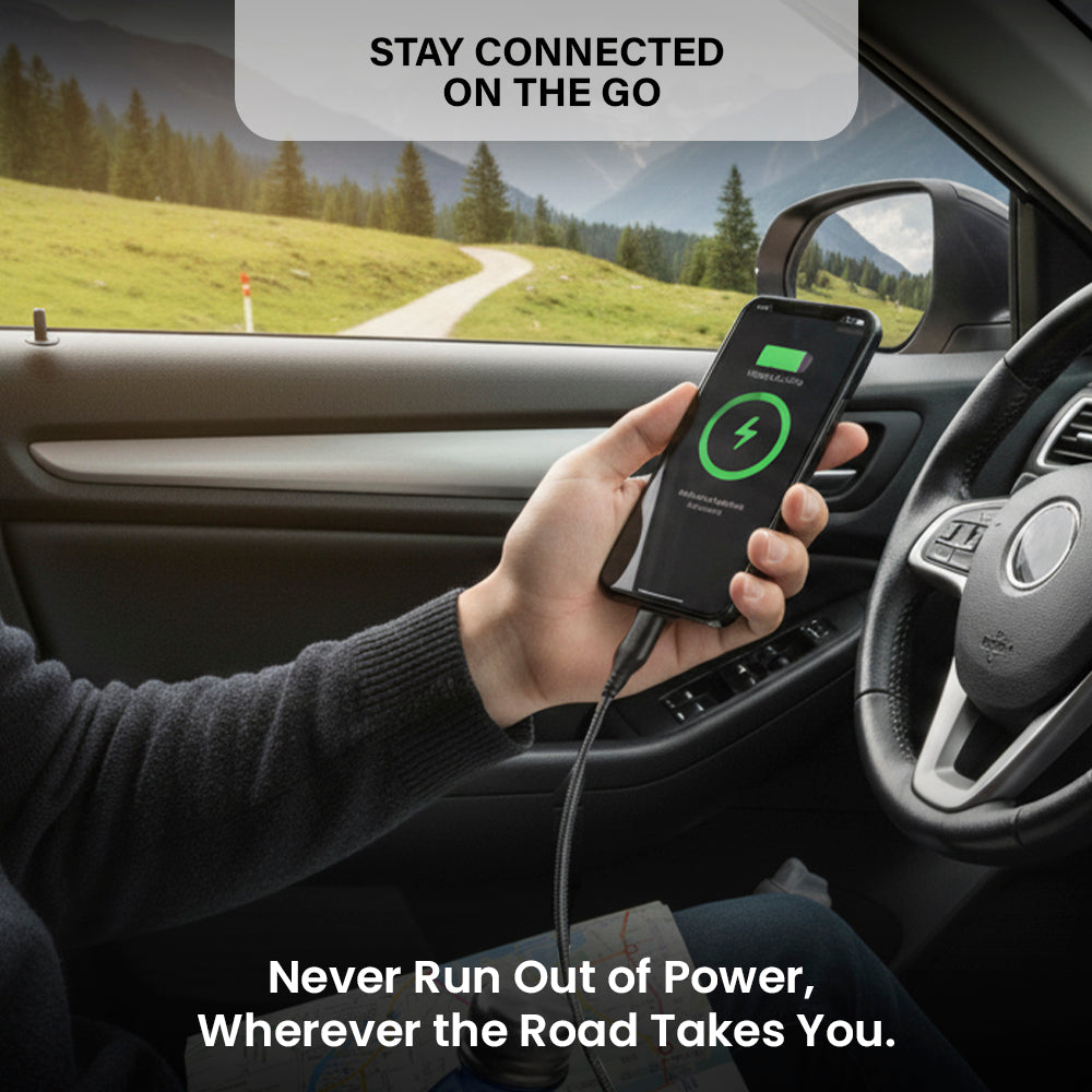 STELLAR DRIVE XC-11 | 90W 4-in-1 Fast Car Mobile Charger