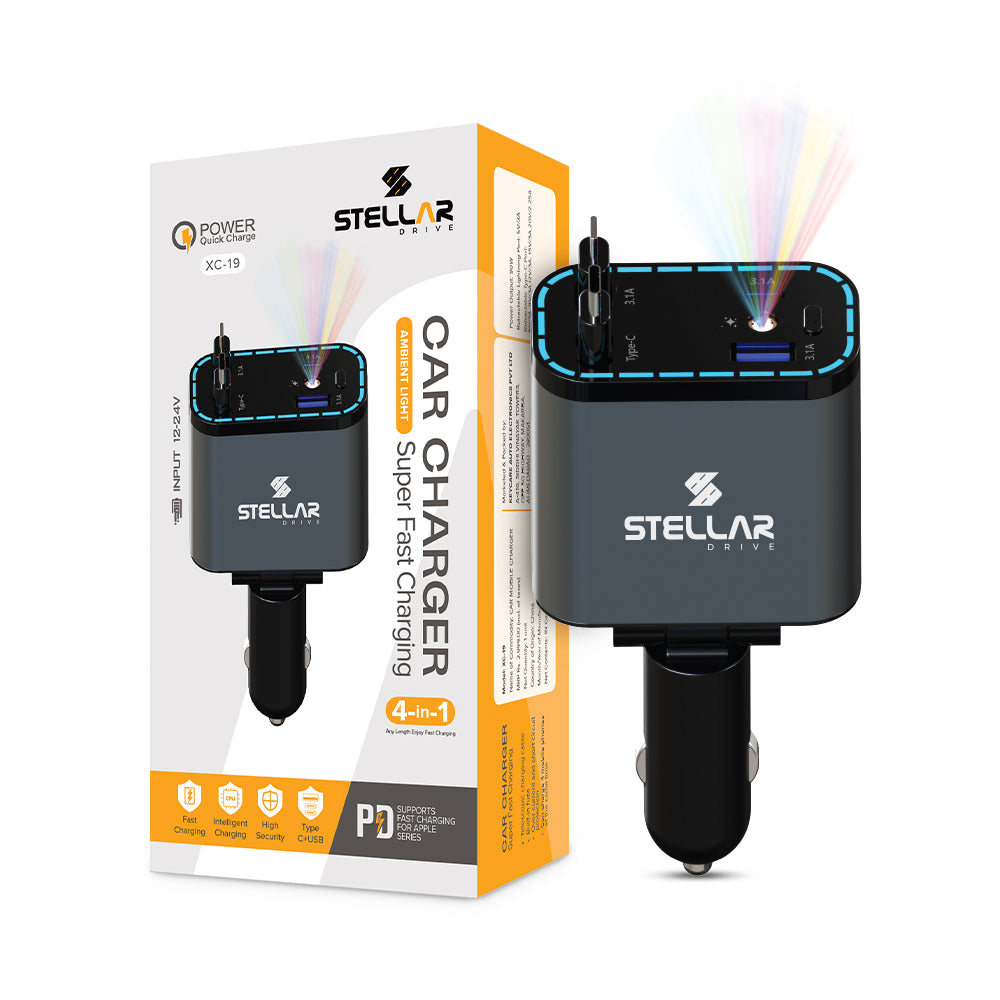 STELLAR DRIVE XC-19 | 4-in-1 Starry Light Mobile Charger | 90W