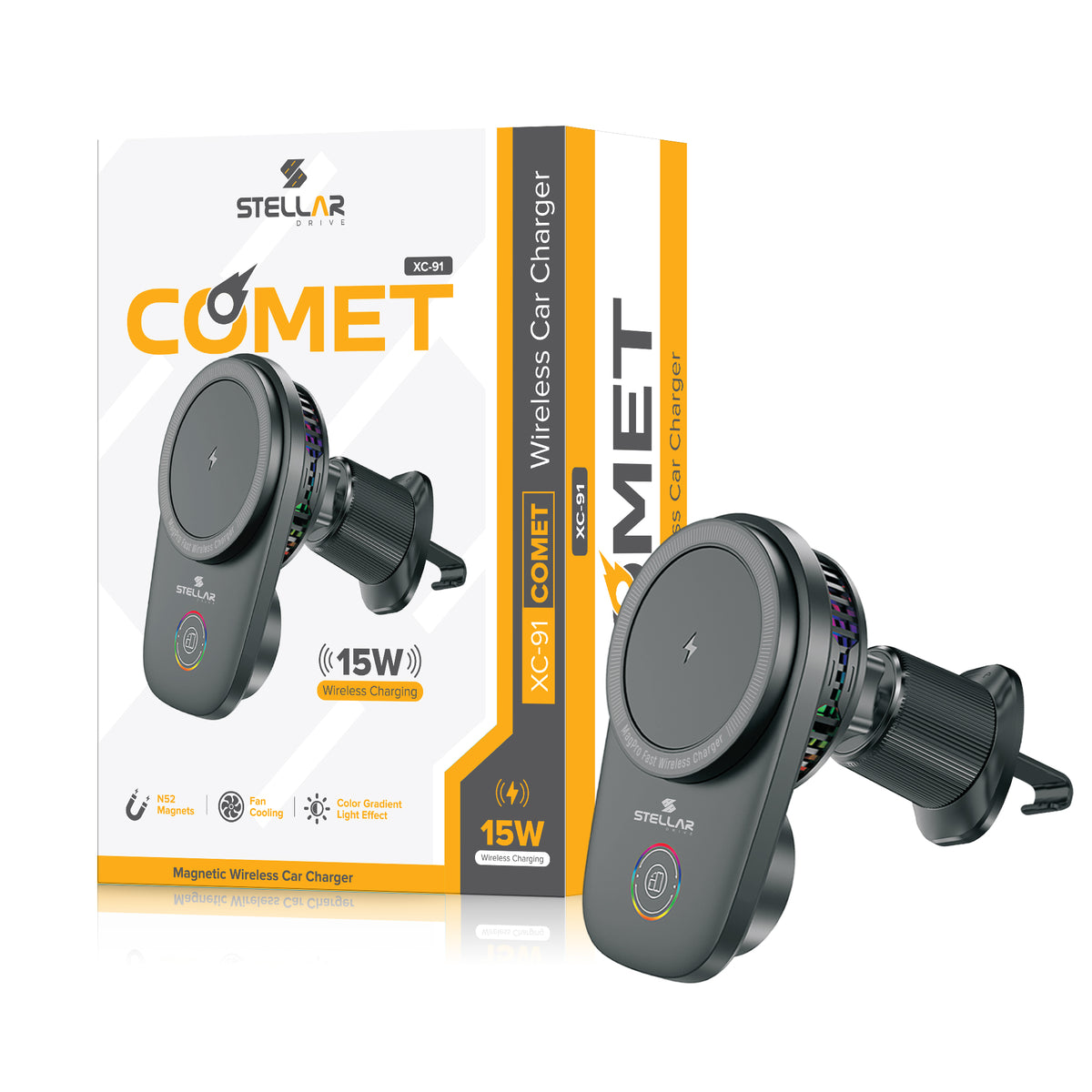 XC-91 COMET | 15W Magsafe Wireless Car Charger
