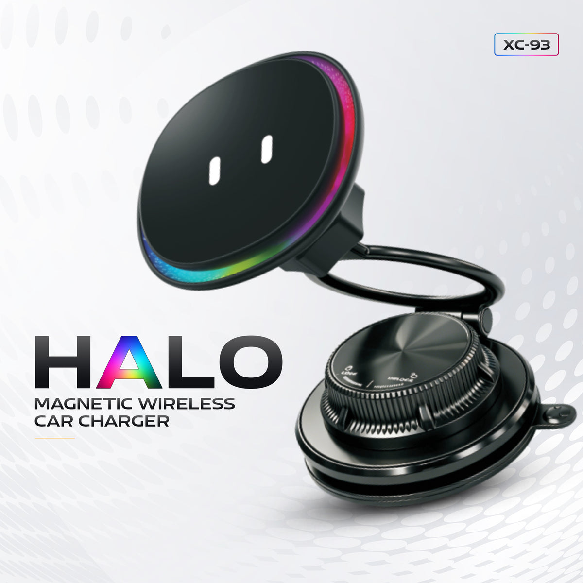 XC-93 HALO | 15W Wireless Car Charger