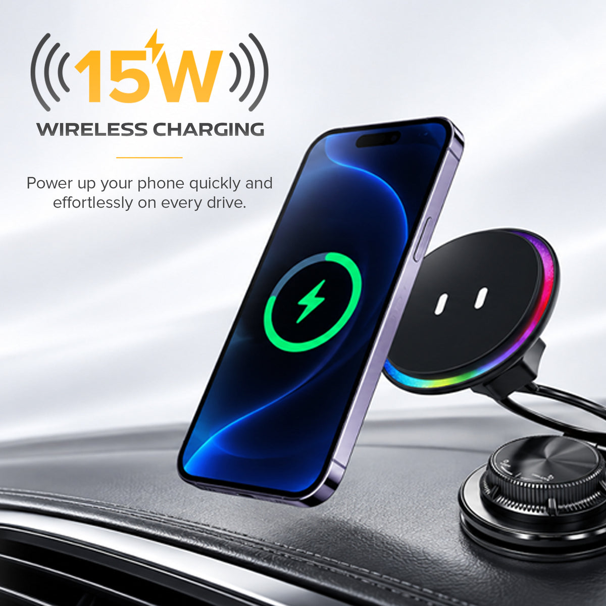 XC-93 HALO | 15W Wireless Car Charger
