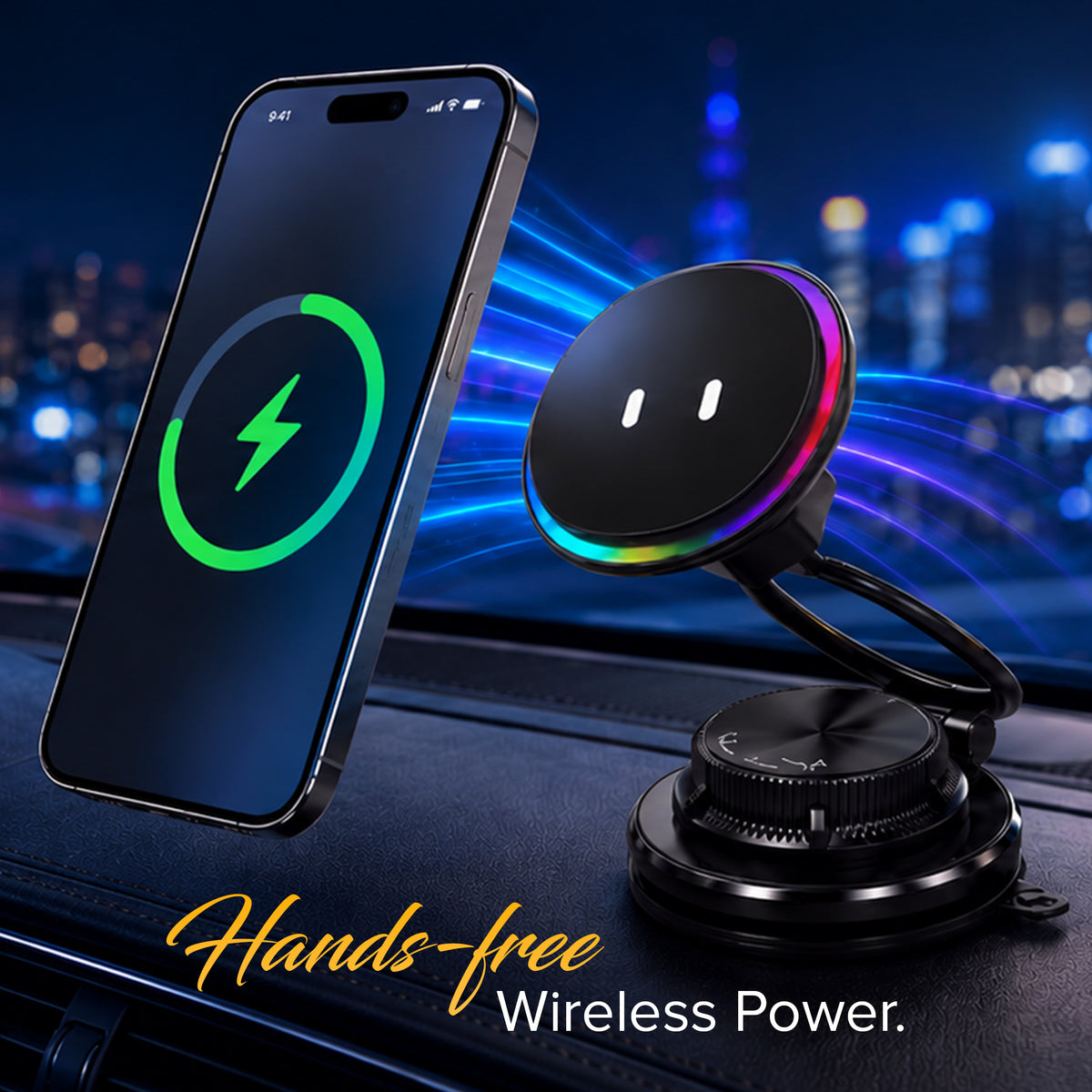 XC-93 HALO | 15W Wireless Car Charger